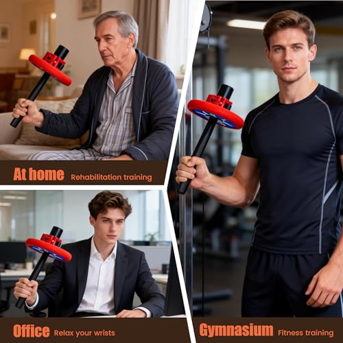 Wrist Strengthener & Forearm Exerciser, Practical Grip Training Device for Beginners & Professionals, Household Arm Strength Workout Gear, Fits 2-Inch Common Weight Plates - color: A1