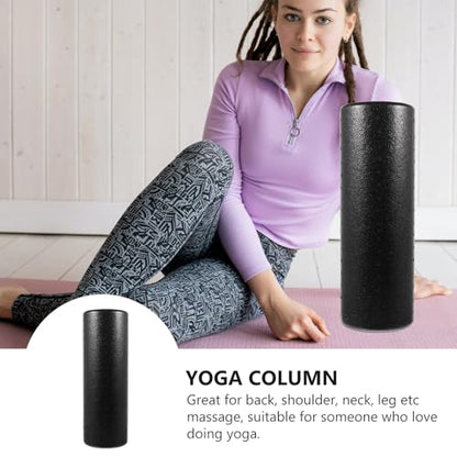 High Density Solid Yoga Roller for Deep Tissue Massage Muscle Leg and Body Relaxation Fitness Massage Stick for Yoga and Physical Therapy