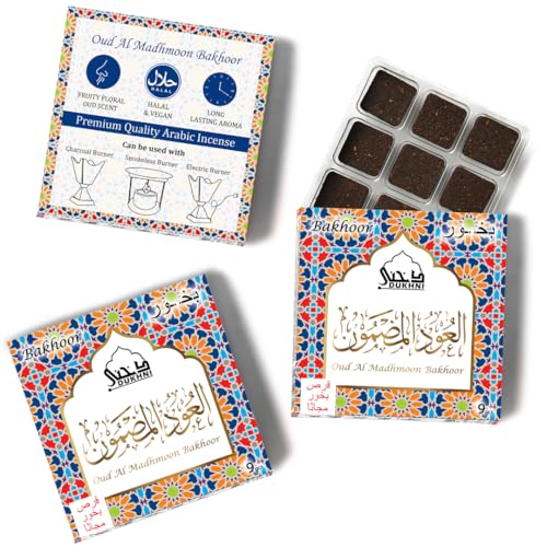 Oud Al Madhmoon Bakhoor by Dukhni | 3x9 pc | Fruity Floral Agarwood Incense