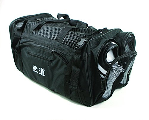 MMA Taekwondo, Martial Arts, Karate, Sparring Gear Equipment Bags (13"x 27" x 14" (W/Mesh Top & Side), 125F)