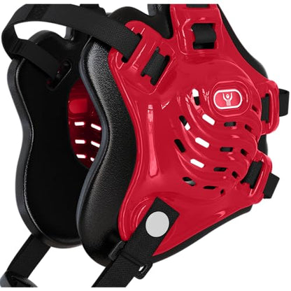 GCA Nelson Adult Wrestling Headgear Pro Adjustable Ear Guard D1 | BJJ MMA Universal Fit - color: Varsity Red/Black/Black