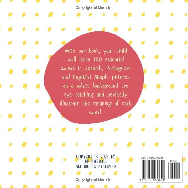 My First 100 Words Spanish Portuguese English | My First Multilingual Picture Dictionary: 100 Primeras Palabras | Kids First Dictionary | Livro do Bebe