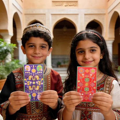 30 Pcs Eid Mubarak Money Envelopes 6.6x3.5 Inch Eid Gifts Cards Holders Assorted Styles Ramadan Pocket Envelope for Money for Islamic Muslim Holiday Party Supplies Celebrations Decor