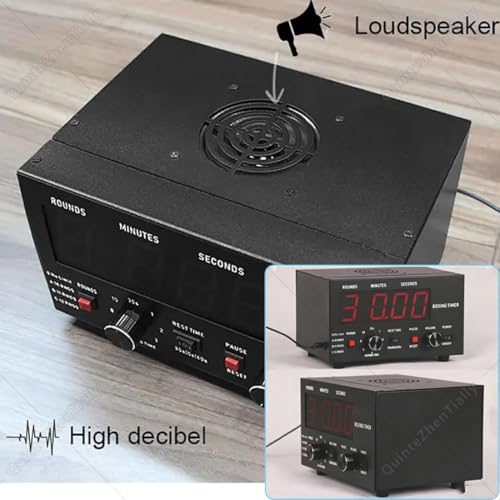 Professional Gym Interval Timer,Portable Classic Boxing Interval Timer,with Led Display,Selectable Training Time & Cycle Repetitions,for Muay Thai,MMA,Kickboxing Red - color: Red
