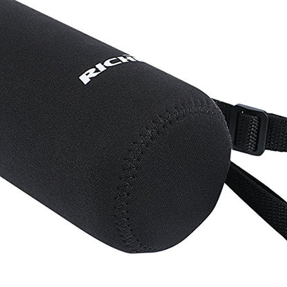 Neoprene Water Bottle Carrier Bag with Adjustable Shoulder Strap,Insulated Water Bottle Cover for Stainless Steel/Glass/Plastic Bottles - color: Black, size: 750ml