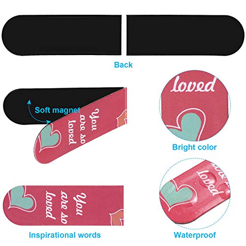 Inspirational Quotes Magnetic Bookmarks Encouraging Bookmarks Clips Magnet Page Markers Positive Magnetic Page Bookmark for Students Teachers School Home Office Supplies(30 Pcs)