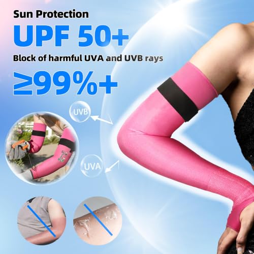 Schwer 18in AIR-SKIN A6 Cut Resistant Arm Sleeves for Gardening, S901-P - color: Pink, size: 18 In-1 Pair