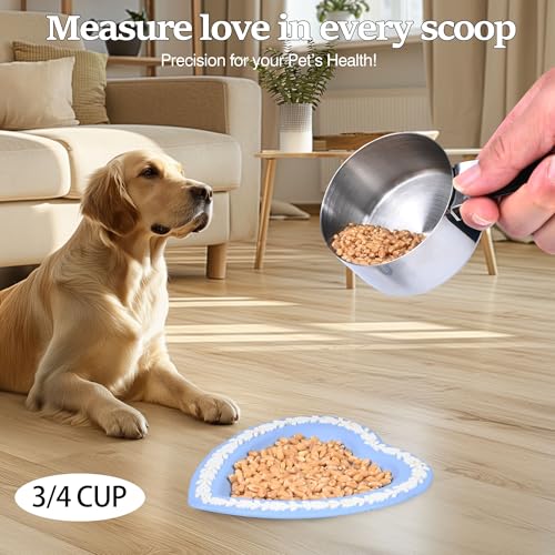 3/4 Cup Magnetic Grips Stainless Steel Measuring Cup -1PCS - size: 3/4 cup