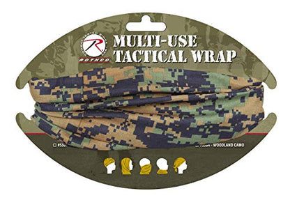 Rothco Multi-Use Tactical Wrap - color: Woodland Digital Camouflage