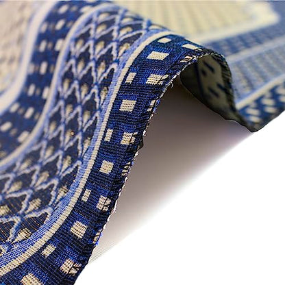 Modefa Turkish Islamic Prayer Mat Janamaz Sajjadah | Thin Woven Cotton Praying Rug Ramadan Eid Gift | Traditional Muslim Sejada for Men Women - Hira Diamond (Royal Blue) - color: Royal Blue
