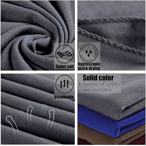 ZRQ 1 Pieces Dark Grey Stretch Hijab Extra Long Solid Color African Shawl Hair Scarfs Jersey Turban Fashion Head Scarf Soft Head Wraps for Black Women - color: Dark Grey