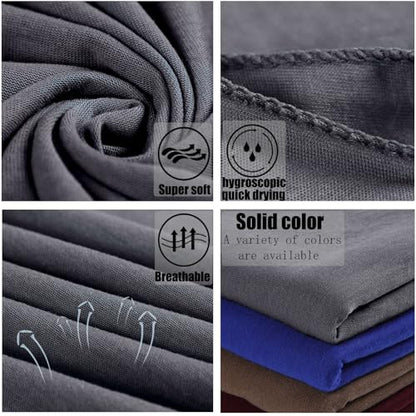 ZRQ 1 Pieces Dark Grey Stretch Hijab Extra Long Solid Color African Shawl Hair Scarfs Jersey Turban Fashion Head Scarf Soft Head Wraps for Black Women - color: Dark Grey