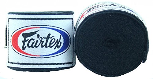 Fairtex Black Large Shin Guards + BGV1 16 oz Black Muay Thai Handwraps 180 inch