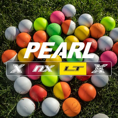 Pearl LT Textured Lacrosse Balls by Guardian Innovations, 10 Pack - SEI Certified Meet NOCSAE Standards for Games. Official Game Balls of Top NCAA Programs, Tournaments and Leagues - Yellow