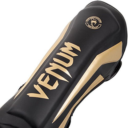 Venum Elite Standup Shin Guards - color: Black/White, size: Large