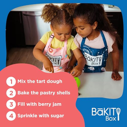 BāKIT Box Berry Blast-Off Tarts Baking Kit, STEM Rocket Activity + DIY Jam Pastries, Printed Recipe & Activity Guides, Great Gift for Boys & Girls - color: Berry Blast-Off Tarts