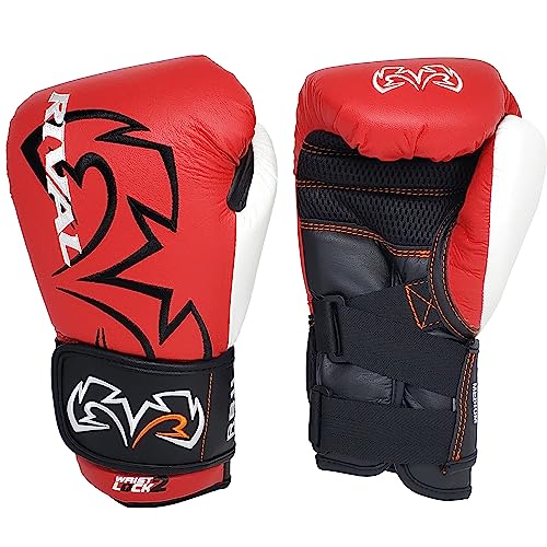RIVAL Boxing RB11 Evolution Heavy Bag Gloves, with a High-Density, Power-Transmitting Foam and Microfiber Outer - color: Red, size: Large