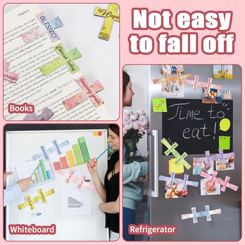 Magnetic Bookmarks - Tumwisk 24PCS Bible Bookmark Christian Bookmarks Cross Bookmark Book Magnets, Magnetic Cross Page Holders for Bibles Study, Religious Gifts for Teacher Students Book Lovers - color: Cross
