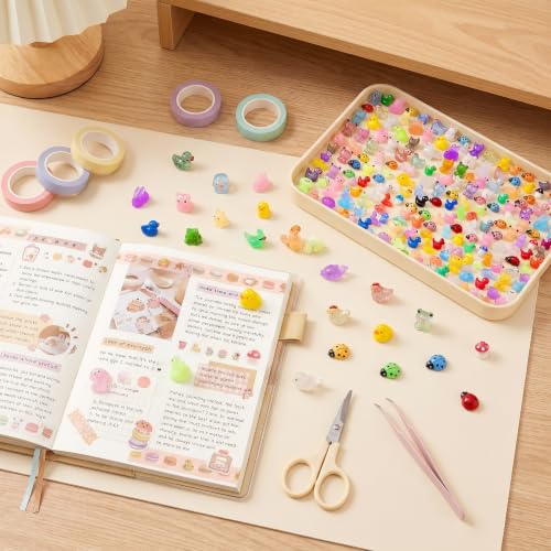 400 pcs Mini Resin Animals Many Styles Variety Tiny Animals Figures Miniature Little Small Animal Figurines Bulk for Micro Fairy Garden Landscape Accessories Hide Crafts Decor Aquarium