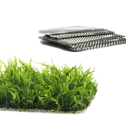LINLAN 24 Pieces 3.1X3.1in (8X8cm) Aquarium Moss Mesh, 304 Stainless Steel Aquatic Moss Wall, Easy to Cut, for Fixing and Propagating Aquatic Mosses, DIY Aquarium Filtration, and Aquascaping - size: 24 PCS