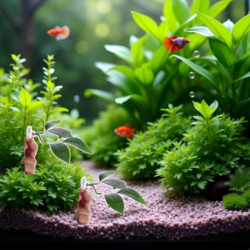 2Pcs Betta Fish Leaf Pad,Plastic Plant Betta Hammock Leaf Bed,Simulating The Natural Habitat Aquarium Décor Plastic Plants for Betta Spawning Grounds,Suction Cup Betta Breeding Resting Bed