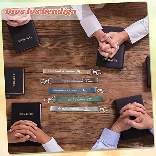 45 PCS Christian Keychains Bulk - color: Spanish