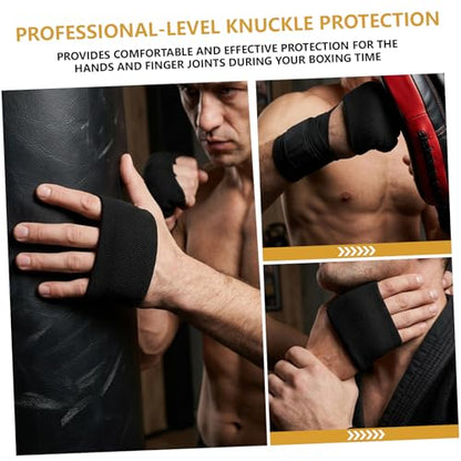 1/2/4pairs Knuckle Guards for Boxing Gel Hand Guard Protection Boxing Knuckle Pads Gel Hand Wraps for Men Women Fitness Athletes Muay Thai Kickboxing MMA Combat Sports Training Sparring Supplies - color: black