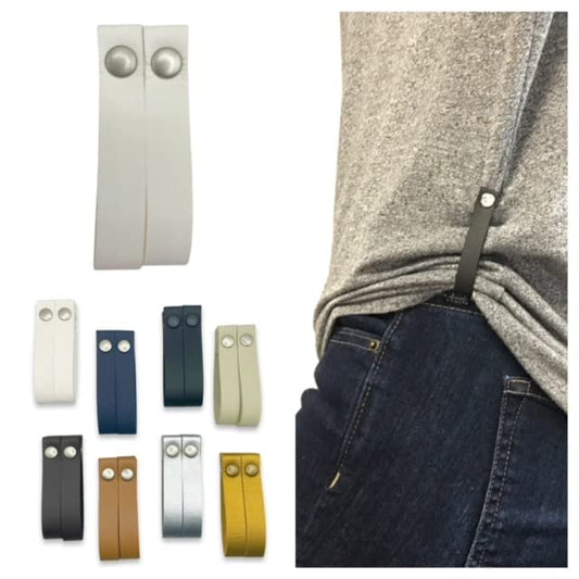 Magnetic Shirt Accessories, Clothing Cinch Clips, T-Shirt Clips, 1 Pair (2 Clips) (White) - color: White