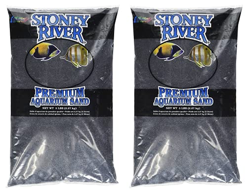 Estes' Gravel Products AES06606 Marine Sand Black for Aquarium, 5-Pound (Two Pack)