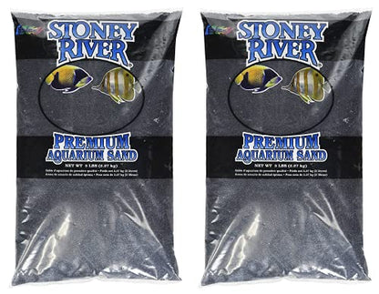 Estes' Gravel Products AES06606 Marine Sand Black for Aquarium, 5-Pound (Two Pack)