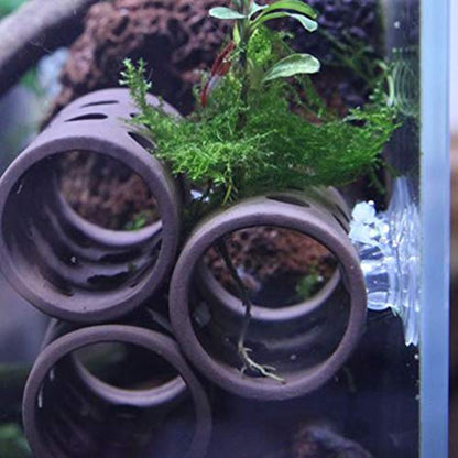 8 Pieces Aquarium Suction Cup Clips with Zip Cable Ties - Suction Cup Hooks Fit for Binding Shrimp Nest Dodging Nest Fish Tank Accessories