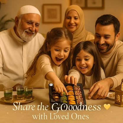 Andy Anand Gluten Free All Natural Truffles & Stuffed Dates Gift Box – Chocolate Free, Deliciously Healthy Embracing Nature's Goodness Perfect as Eid al Fitr Gift, Fresh flown from Turkey (24 Pcs 10.5 Oz)