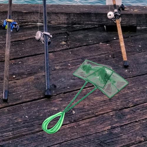 Cabilock 2pcs Square Fine Mesh Fish Tank Net Handheld Fishing Net for Aquarium Cleaning