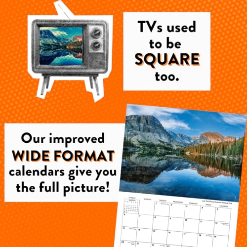 Home And Heart Calendar 2027 Folk Art Monthly Wall Calender 12 Month | American Made In The USA - color: Home and Heart