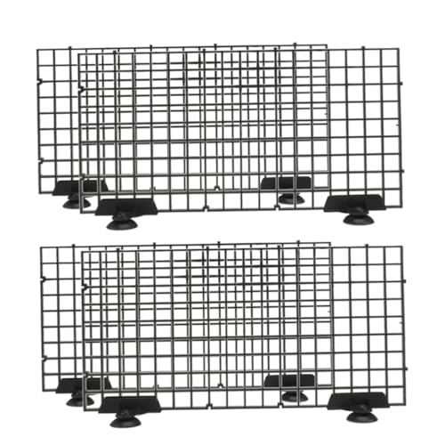POPETPOP 4sets Plastic Grid Divider Tray for Aquariums Isolation Boards for Breeding Flexible Adaptability Bottom Filtration Design Convenient Segmentation for Fish Species Separation