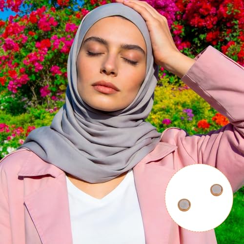 4 Pairs Hijab Magnet, Zinc Alloy Strong Magnetic Hijab Pins Scarf Magnets for Women and Girls (4 Colors) - color: Colors 2