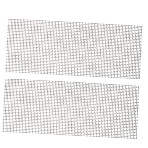 2pcs Aquatic Mesh Sturdy Mesh Pad Mesh Nets Aquarium Cleaners Aquarium Filter Pad Aquarium Mesh Pads Aquatic Wall Mesh Bendable Net Stainless Steel Plant Stand Multifunction - size: 30x20cm