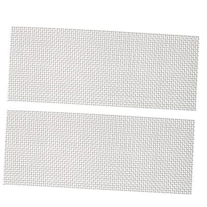 2pcs Aquatic Mesh Sturdy Mesh Pad Mesh Nets Aquarium Cleaners Aquarium Filter Pad Aquarium Mesh Pads Aquatic Wall Mesh Bendable Net Stainless Steel Plant Stand Multifunction - size: 30x20cm
