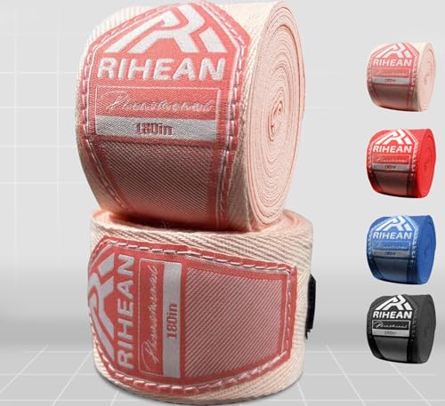 Boxing Hand Wraps for Men and Women - Durable, Comfortable and Easy to Wash Wrist Wraps for Boxing, Kickboxing, Muay Thai, MMA, and Martial Arts - Size Color Optional - color: Rose Pink