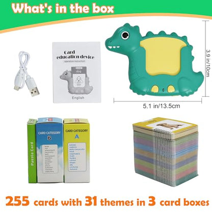 MAYAPHILOS English Talking Flash Cards with 510 Sight Words, Pocket Speech Therapy Toys, Interactive Autism Sensory Toy, Eductional Toys Learn English for Kids - size: 510 Word English