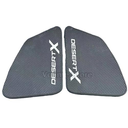Motorcycle Knee Traction Pad Tank Anti Slip Traction Side Pad Knee Grip Decal for Desert X Dashboard - color: Black