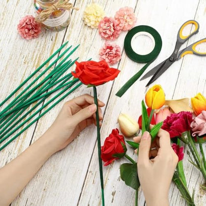 INOOMP 40pcs Plant Support Stakes 45cm Gardening Sticks for Plants Floral Stem Support Poles Sturdy Indoor and Outdoor