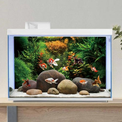 AWERT 72x16 inches Aquarium Background Seagrass Aquarium Background Aquatic Plant River Bed & Lake Fish Tank Background Vinyl Background - size: 72x16in/180x40cm