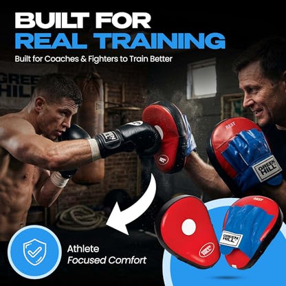 Green Hill Focus Mitts Boxing Pads - color: BLUE/BLACK