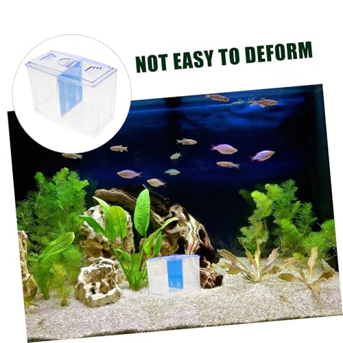 Totority Fish Tank Isolation Box Guppy Breeding Fry Incubator Aquarium Divider Observation Window for Fish Nursery