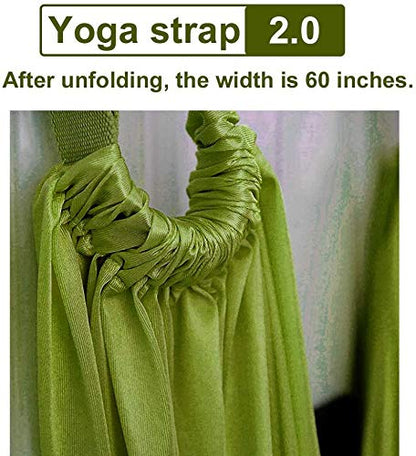 Yoga Fitness Stretching Strap, Adjustable Leg Stretcher Back Bend Assist Trainer, Improve Leg Waist Back Flexibility Home Gym Equipment for Rehab Pilates Ballet Cheerleading Splits Gymnastics - color: pink