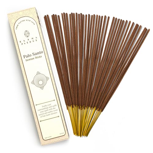 KarmaPledge Palo Santo Incense Sticks, Burn Time 45-60 Min, 40 Sticks - color: Palo Santo, size: 40 Hand Dipped Sticks