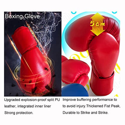 Sparring Gear Set Double Layer Thickening Sparring Gear Set,Martial Arts Protector Equipments,Sanda Kickboxing Kit 6 Pcs Set - color: Black, size: Medium