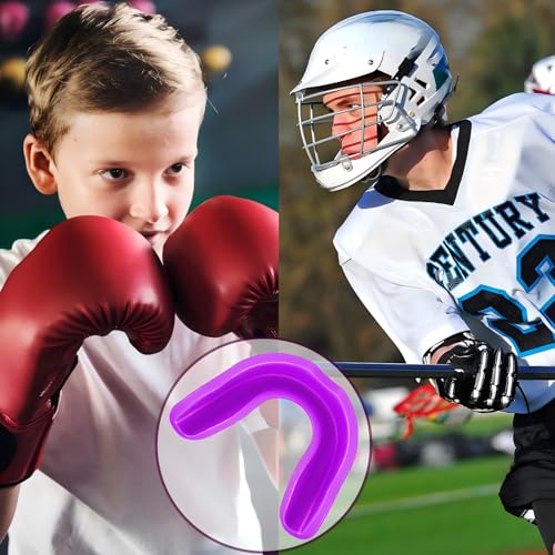 BBTO 20 Pcs Football Mouthguards Bulk - Youth & Adult Mouth Guard No Boil Mouthpiece Adult Youth Soft Mouth Guard for Lacrosse Basketball Hockey Wrestling - color: Bright, size: L