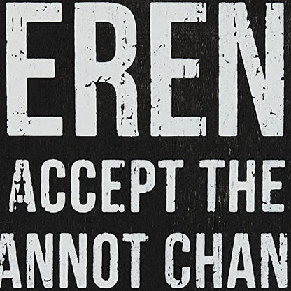 Primitives By Kathy Serenity Prayer Box Sign - color: Serenity Prayer, size: 8 x 12 Inches